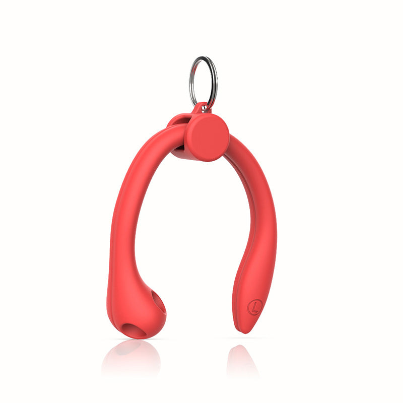 Red AirPod Pro Ear hook accessory to prevent AirPods from falling out
