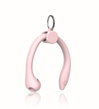 Pink AirPod Pro Ear hook , an AirPod accessory to hold AirPods in place during physical activity.